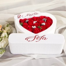 308.Inima * 8 Martie - Sefa (Rosu) * ARANJAMENTE Trandafiri de Sapun