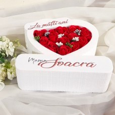 315.Inima * La multi ani - Mama Soacra (Rosu) * ARANJAMENTE Trandafiri de Sapun