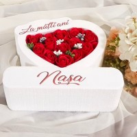 328.Inima * La multi ani - Nasa (Rosu) * ARANJAMENTE Trandafiri de Sapun