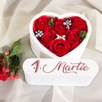 0.Inimioara 1 Martie (Rosu) * ARANJAMENTE Trandafiri de Sapun