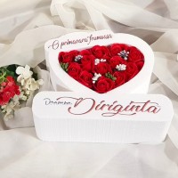 167.Inima * O primavara frumoasa - Doamna Diriginta (Rosu) * ARANJAMENTE Trandafiri de Sapun