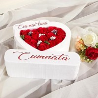 178.Inima * Cea mai buna - Cumnata (Rosu) * ARANJAMENTE Trandafiri de Sapun