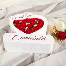 178.Inima * Cea mai buna - Cumnata (Rosu) * ARANJAMENTE Trandafiri de Sapun