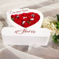 193.Inima * Cea mai buna - Sora (Rosu) * ARANJAMENTE Trandafiri de Sapun