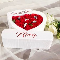 199.Inima * Cea mai buna - Nora (Rosu) * ARANJAMENTE Trandafiri de Sapun