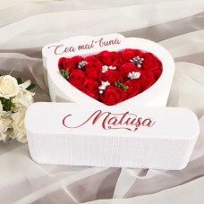 233.Inima * Cea mai buna - Matusa (Rosu) * ARANJAMENTE Trandafiri de Sapun