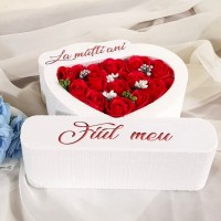 288.Inima * La multi ani - Fiul meu (Rosu) * ARANJAMENTE Trandafiri de Sapun