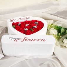 294.Inima * 8 Martie - Mama Soacra (Rosu) * ARANJAMENTE Trandafiri de Sapun