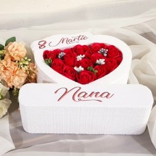 297.Inima * 8 Martie - Nana (Rosu) * ARANJAMENTE Trandafiri de Sapun