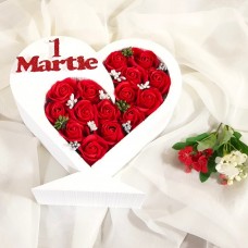 1 Martie - Inima NEW (Tip 1) * ARANJAMENTE Trandafiri de Sapun