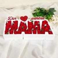 1.Din inima pentru MAMA * ARANJAMENTE Trandafiri de Sapun