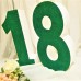 196.Set 18 Cifre Polistiren sclipici Verde