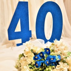 215.Cifra Polistiren sclipici Albastru