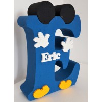 112.Initiala cu Nume (Urechi) ALBASTRU INCHIS