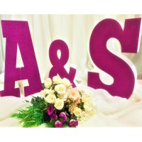 249.Initiale MIRI Gigant (Prezidiu) sclipici Ciclam