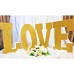 113.LOVE - set (4 litere) sclipici Auriu