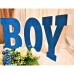140.BOY - set (3 litere) sclipici Albastru