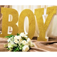 184.BOY - set (3 litere) sclipici Auriu