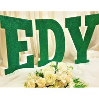 283.Litera Polistiren sclipici Verde