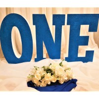 248.ONE - set (3 litere) sclipici Albastru